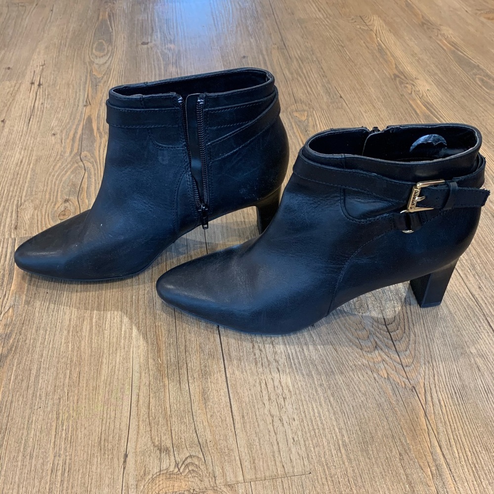 Leather booties